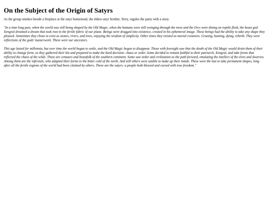 satyrorigin screenshot