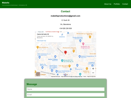 Contact screenshot