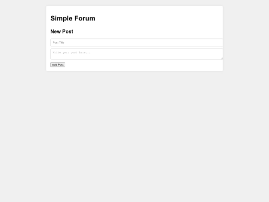forum screenshot