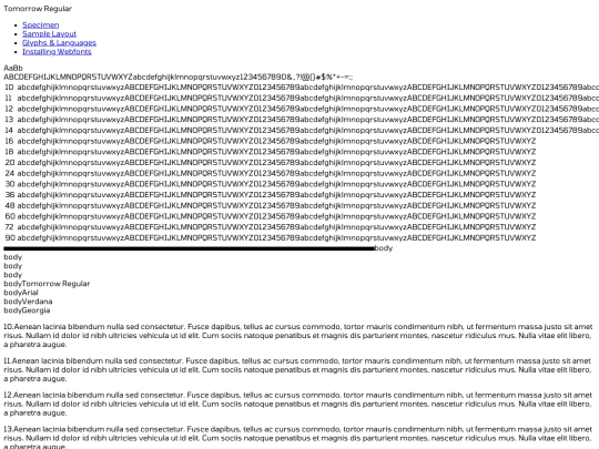 webfontkit-20231125-104414/tomorrow-regular-demo screenshot