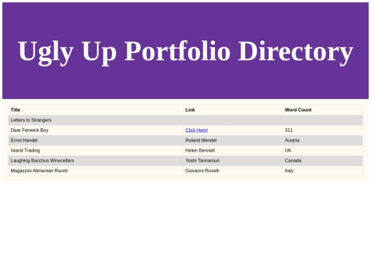 PortfolioDirectory screenshot