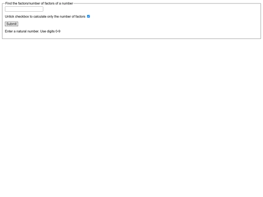 bigfactors screenshot