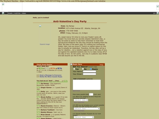 Evite_ Anti-Valentine's Day Party screenshot
