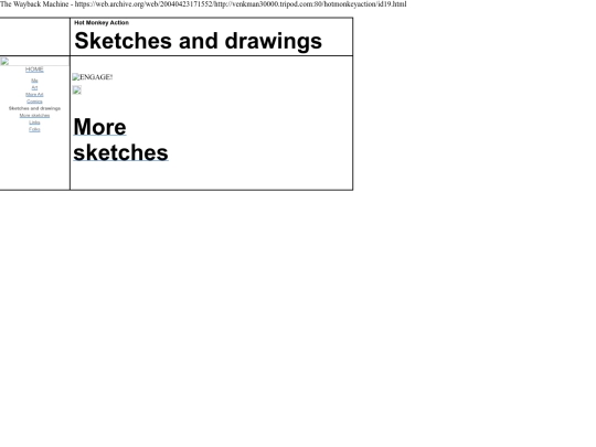 Sketches and drawings screenshot