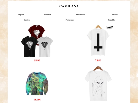 camisashombre screenshot