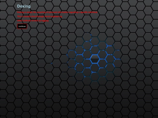 doxing screenshot