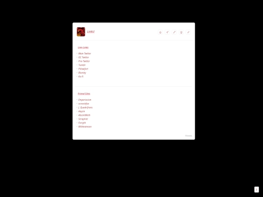 links screenshot