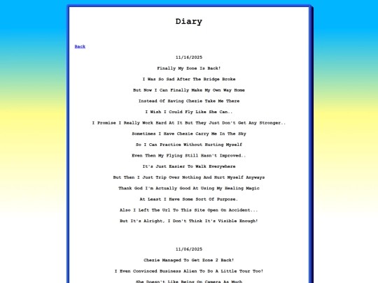 mydiary screenshot