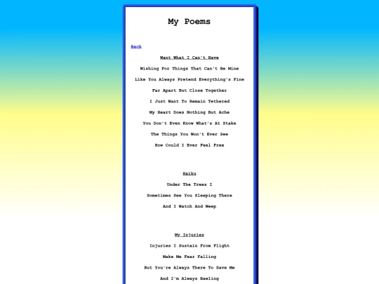 poems screenshot