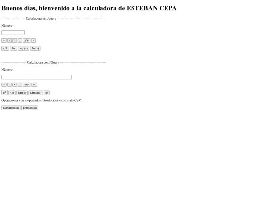 calcul/calculadora screenshot
