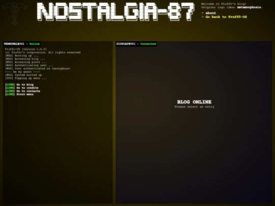 other_projects/nostalgia-87 screenshot