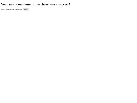 com-domain-success screenshot