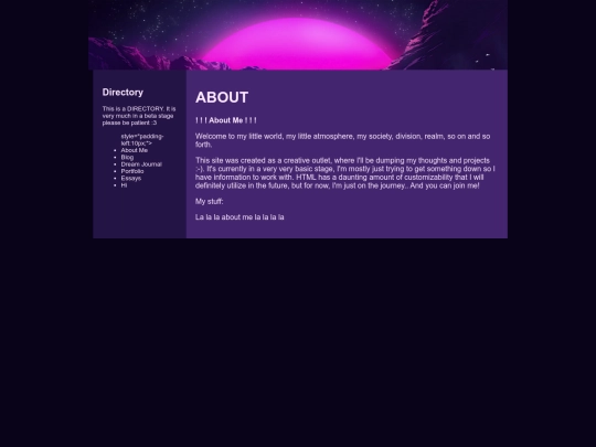 aboutme screenshot