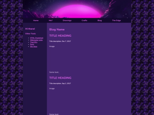 Blog screenshot