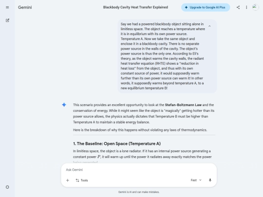 climate/Radiative Insulation and Equilibrium Temperature - Google Gemini screenshot