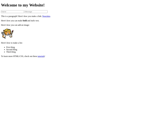 index screenshot