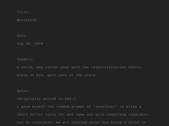 fiction/wasteland screenshot