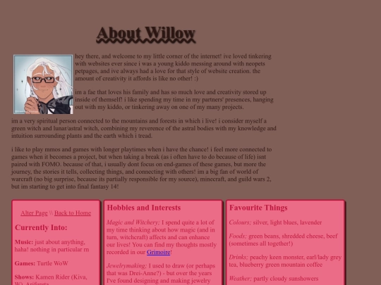 aboutwillow screenshot