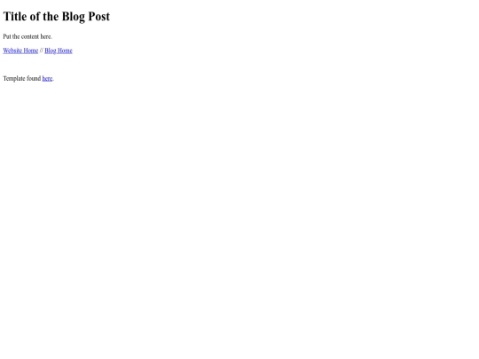 templates/blogtemp screenshot