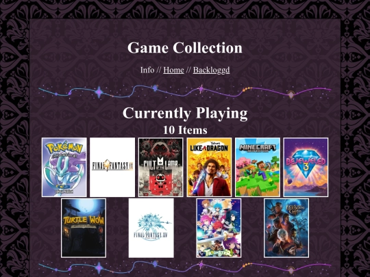 videogames/collection screenshot