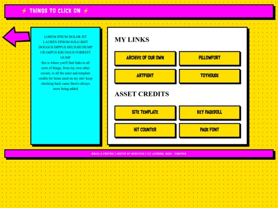 links screenshot