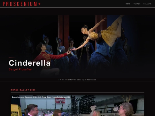 ballet/cinderella screenshot