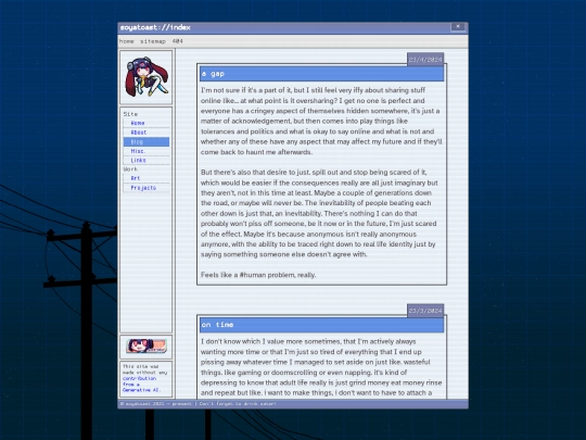 blog screenshot