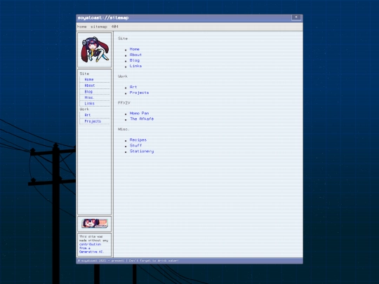 sitemap screenshot