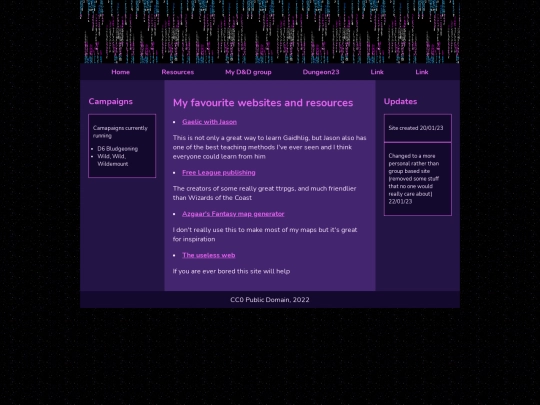 resources screenshot