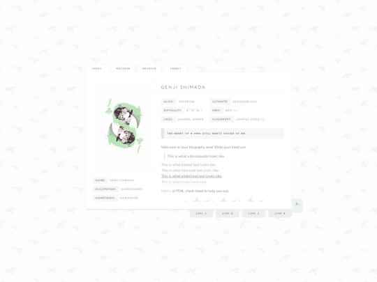 index screenshot