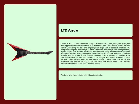 Guitars/Arrow screenshot