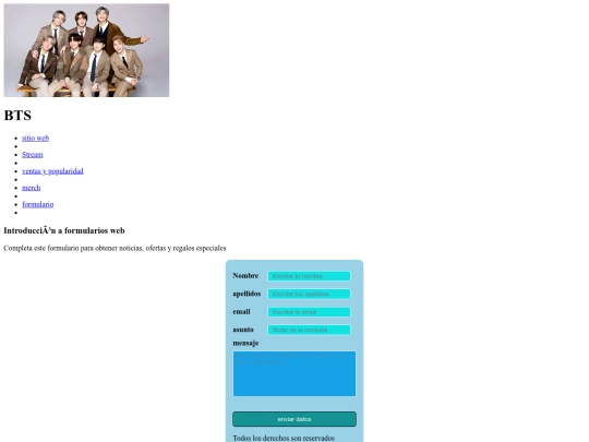 último examen con Amadeus/formularioo screenshot