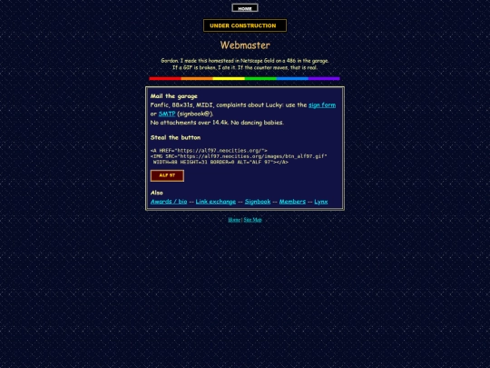 webmaster screenshot