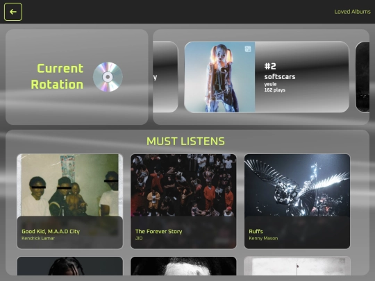 loved-albums screenshot
