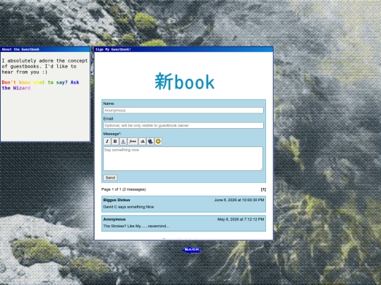 guestbook screenshot