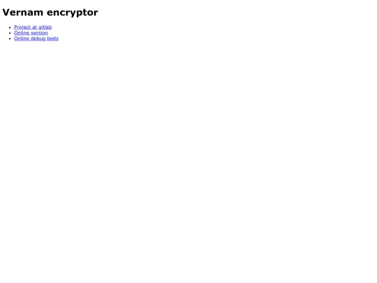 vernam screenshot
