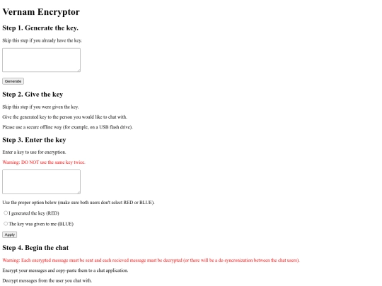 vernam/vernam screenshot