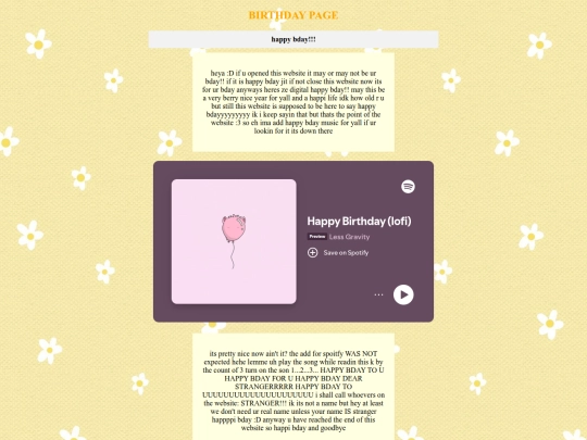 bdaypage screenshot