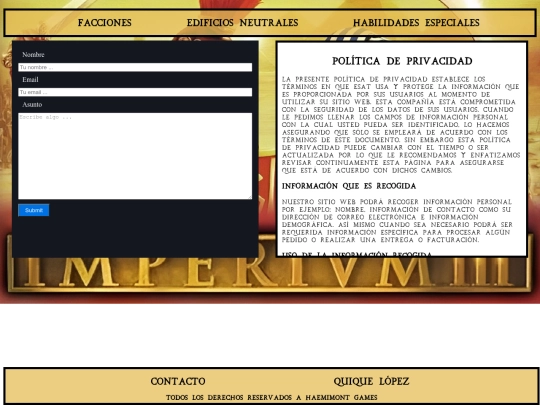 Pages/privacy screenshot
