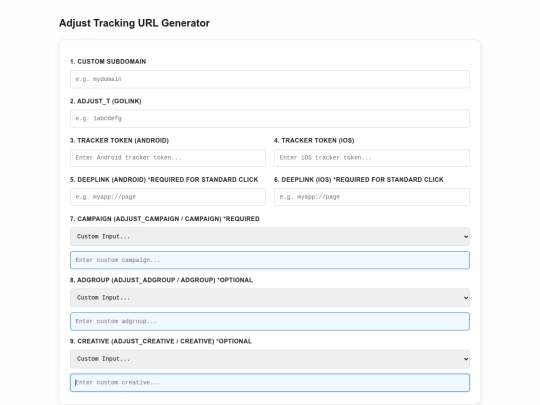 Adjust_tracking_config screenshot
