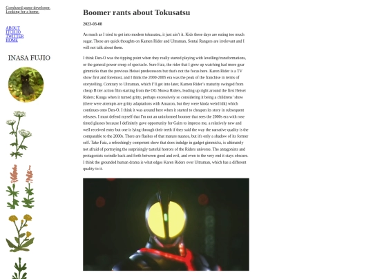 posts/2023-03-08-Boomer-rants-about-Tokusatsu screenshot