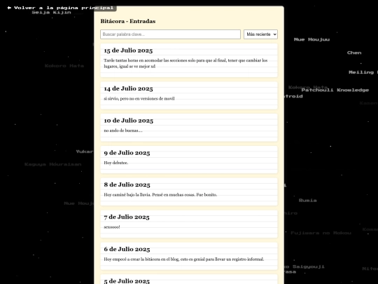 bitacora screenshot