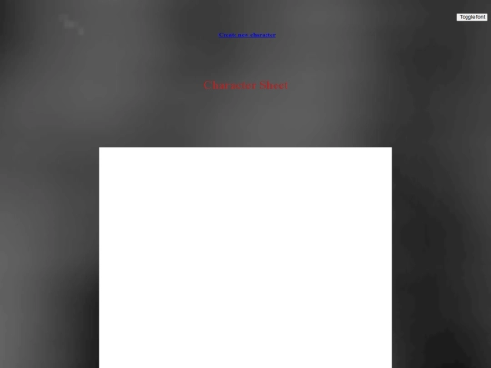 CharSheet screenshot