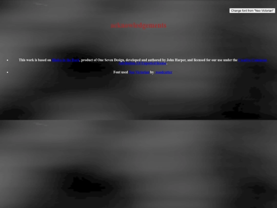 acknowledgements screenshot