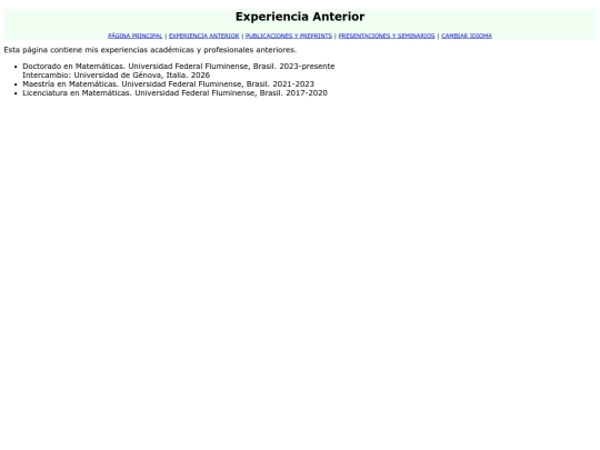 espanol/curriculum screenshot