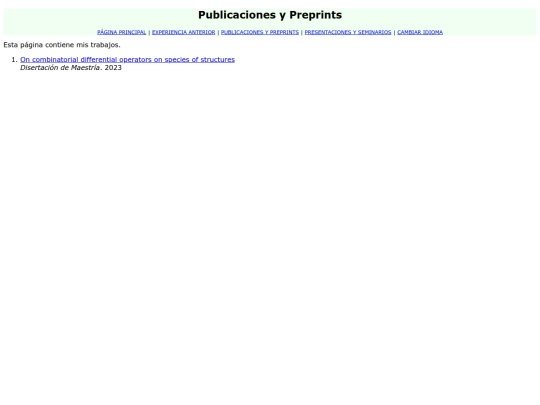 espanol/publish screenshot