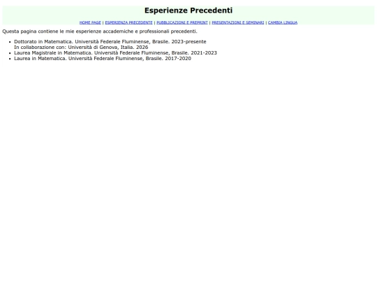 italiano/curriculum screenshot