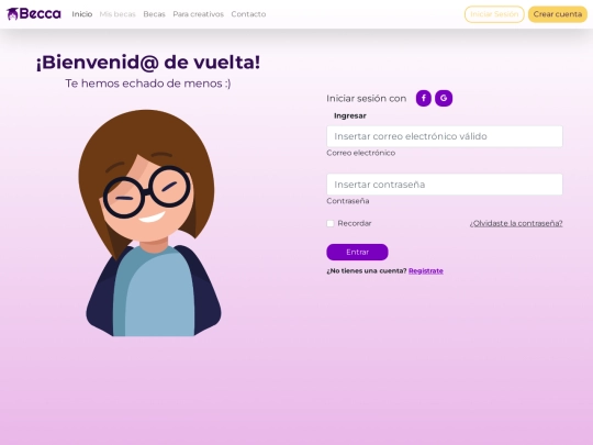 inicio-sesion screenshot