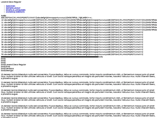 Lexend Webfont/lexenddeca-variablefont_wght-demo screenshot