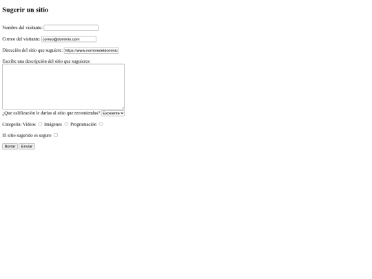proyectoUnidad3/sugerencias screenshot